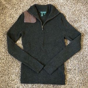 Ralph Lauren Dark Grey Wool/Cashmere Sweater Sz M